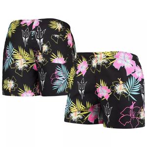 Мужские плавки FOCO Black Arizona State Sun Devils с неоновым цветочным принтом