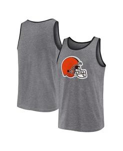 Мужская майка Cleveland Browns Primary Heather Grey Fanatics, серый