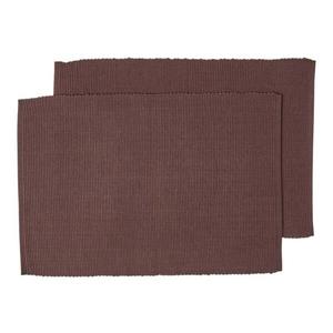 Набор ковриков для столовых приборов из 2 штук. Homescapes, коричневый