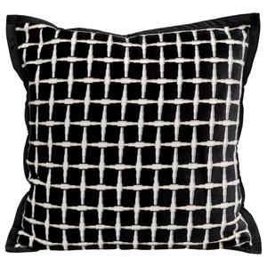 Декоративная подушка Kare Design Melody, полиэстер - черный / белый