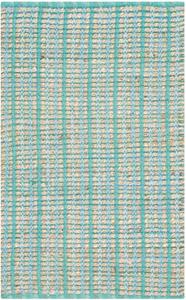 Ковер SAFAVIEH, 183 x 183 см, Cape Cod Collection, Green, ручное плетение плоское полотно Jute, идеально для помещений с высокой проходимостью в гостиной, спальне (CAP831C)