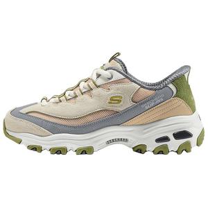 Skechers DLITES устойчивые к истиранию низкие массивные кроссовки женские beige gray green