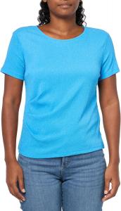 Женская футболка Calvin Klein с короткими рукавами и сборками по бокам, Sea