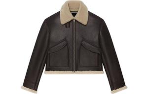 Givenchy Кожаная куртка мужская коричневая, Brown