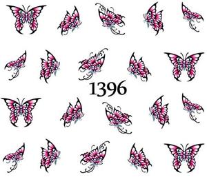 Водные наклейки для ногтей - №1396, Raisin