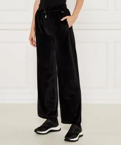 Бархатные спортивные штаны Flare fit Boss, черный