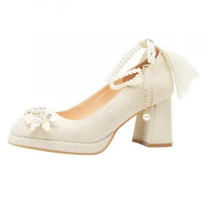 Туфли на высоком каблуке, женские, абрикосового цвета Lan Miao, Apricot