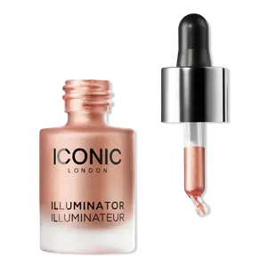 Жидкий мерцающий хайлайтер в каплях ICONIC LONDON, Blush (peachy rose gold)