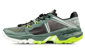 Mammut Мужские низкие уличные ботинки Sertig с амортизаторами, противоскользящие и износостойкие, белого и зеленого цвета