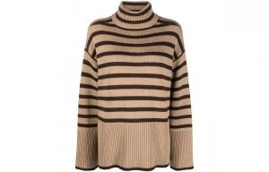Свитер FW22 женский Light Umber в полоску TOTEME, коричневый