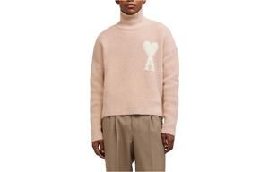 Ами Свитер с Высоким Воротником AMIPARIS, Дымчато-Розовый