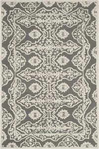 Ковер ручной работы из премиальной шерсти SAFAVIEH, 122 x 183 см, Bella Collection Dark Grey/Ivory BEL134C