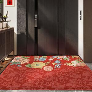 Dajiang Ковер 120х180 см для прихожей в новом китайском стиле, красный новогодний дизайн с узором