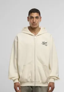 Объемная толстовка на молнии с курсивным шрифтом в стиле университетской формы Karl Kani, Off White