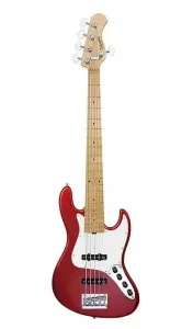 Бас-гитара Sadowsky MetroExpress 21 лад Vintage JJ, 5 струн, цвет Candy Apple Red Metallic, высокополированная дека из клена