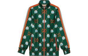 Платье Gucci с длинными рукавами, зеленый