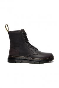 Кожаные ботильоны combs Dr. Martens, серый