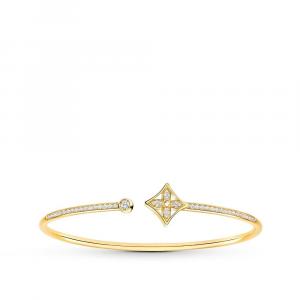 Браслет Idylle Blossom Twist, желтое золото и бриллианты Louis Vuitton, золотой