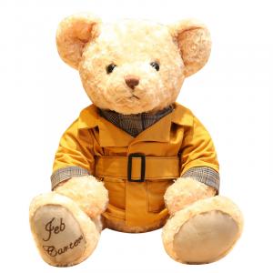 Очаровательная и элегантная плюшевая кукла мишка из США ветровка 20см/30см/40см высота Barbne