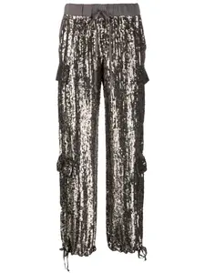 Брюки Gamma с пайетками P.A.R.O.S.H., серый