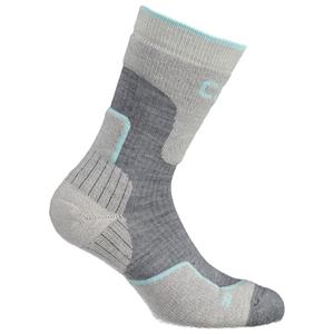 Походные носки Cmp Trekking Sock Wool Mid, цвет Grey/Acqua