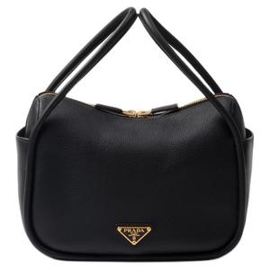 PRADA Кожаная женская сумка черного цвета
