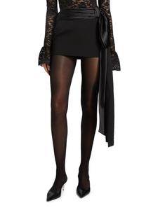 Мини-юбка Bruni с завязкой на талии Ronny Kobo, черный