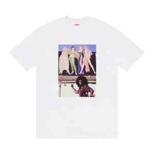 Футболка Supreme American Picture Tee Ash Grey, серый