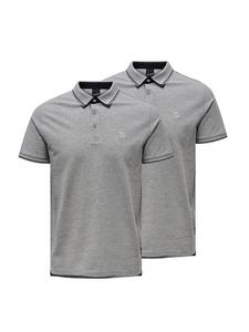 Поло ONLY & SONS Poloshirt Onsefletcher, цвет Light grey melange