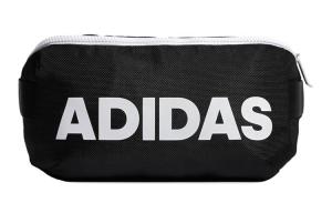 Полиэстеровая поясная сумка через плечо унисекс черно-белый логотип Adidas