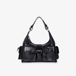 Amelia xl кожаная сумка через плечо The Kooples, черный