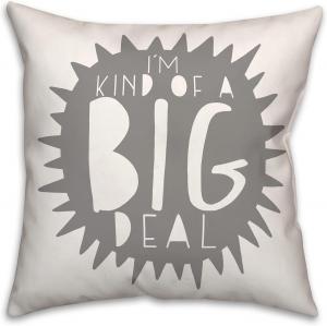 Creative Products Декоративная подушка для дивана "Я тут важная персона" Big Deal Gray