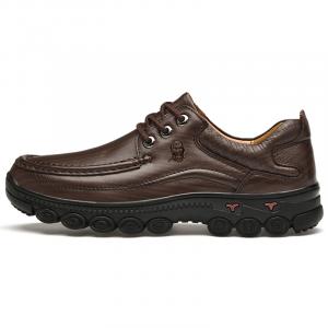 LAORENTOU Мужские повседневные туфли мужские низкие тёмно-коричневые, цвет Dark Brown