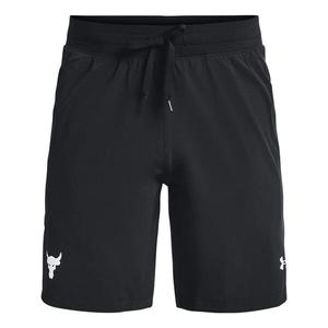 Шорты project rock snap training shorts asia sizing 'black white' Under Armour, черный