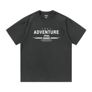 Футболка для школьников с круглым вырезом Jeep, темно-серый