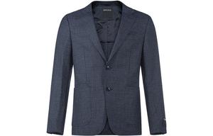 Zzegna Мужской деловой костюм, Mixed Blue Gray Black