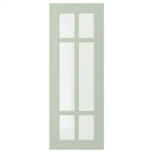 Стеклянная дверь, светло-зеленый, 30х80 см, STENSUND IKEA