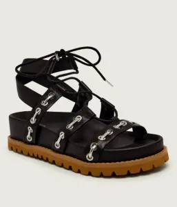 Кожаные сандалии LIVIA 01 Liu Jo, черный