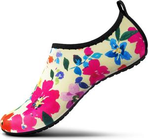 Водные туфли SEEKWAY для женщин и мужчин, взрослые, быстросохнущие акваноски, босоножки с противоскользящей подошвой для пляжа, плавания, реки, бассейна, озера, серфинга, черные SK002(U)