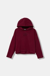 Детская хлопковая толстовка United Colors Of Benetton, бордовый