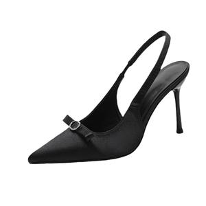 AJPAP Тонкие каблуки на шпильке для женщин черные, цвет Black