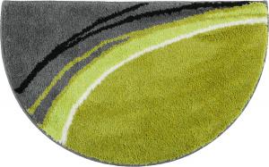 Коврик для ванной Erwin Müller Duschvorlage halbrund Mykonos, зеленый
