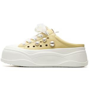 ORD Женские сандалии с закрытым носком, устойчивые к истиранию, бежево-желтые