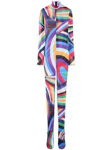 PUCCI полупрозрачный комбинезон из тюля, синий