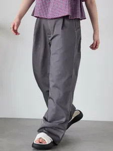 Брюки с перекрестной талией, подобранные по цвету