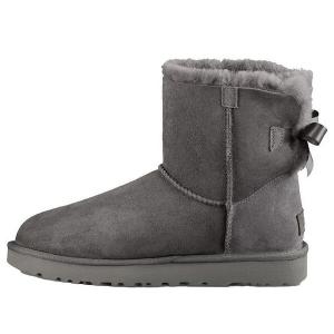 Кроссовки мини bailey bow ii boot зимние ботинки Ugg, серый