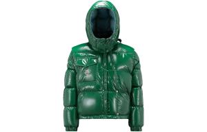 Пуховик женский зеленый Moncler
