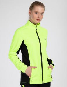 AIRTRACKS Женская зимняя термокуртка для велоспорта Softshell Pro Line II Neon Black