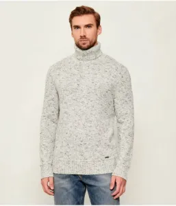 Шерстяная водолазка JUSTIN regular fit Guess Jeans, серый