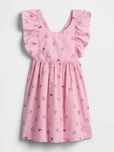 Платье GAP, розовый/белый